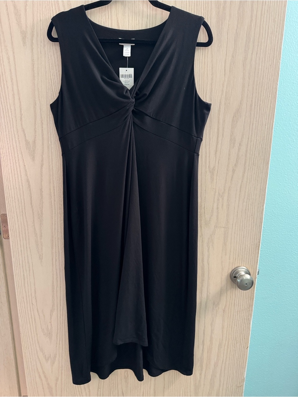 NWT classic black dress, CHICO 2 black Katrina Sleeveless V-Neck dress